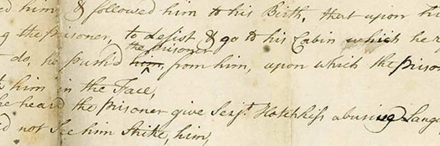 Captain Cook Appeals for the Release of a Press-Ganged Crewman